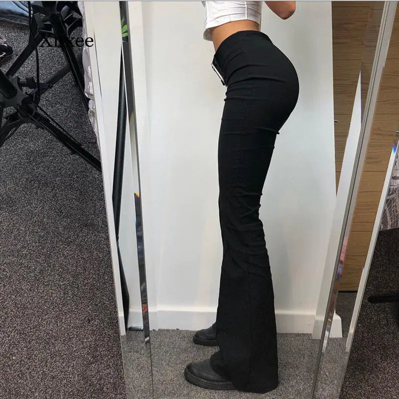 Y2K Vintage Flare Denim Trousers