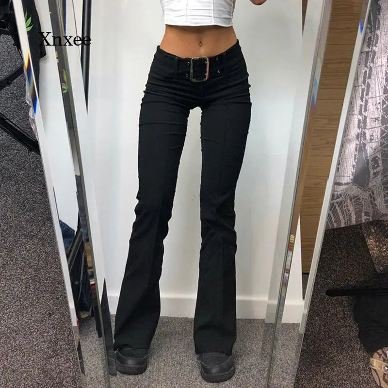 Y2K Vintage Flare Denim Trousers